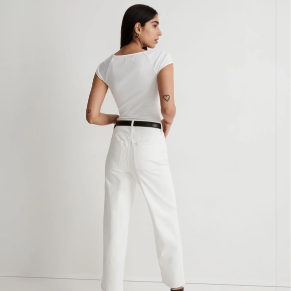 NWT Madewell The Perfect a vintage Wide Leg Crop Jean P27 - Picture 7 of 8